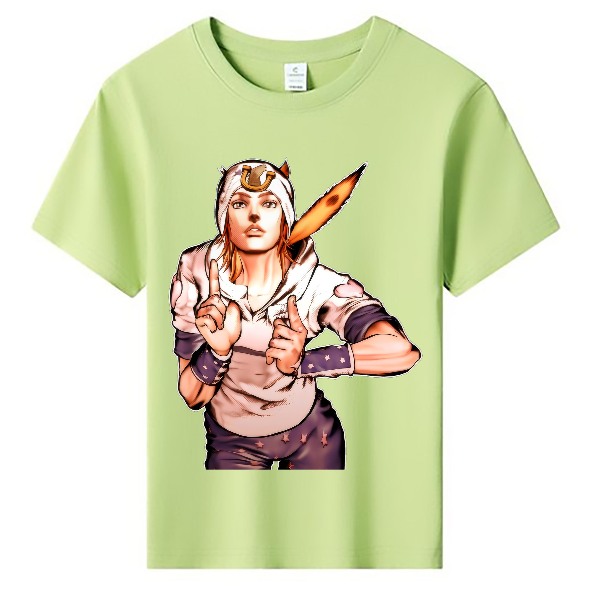 （画像用） ジョジョの奇妙な冒険 ジョナサン?ジョースター JoJo's Bizarre Adventure Jonathan Joestar 綿100％キッズTシャツ（フロントプリント）